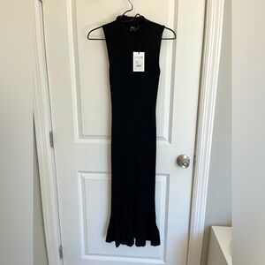 **Theory Black Sleeveless Maxi Dress - New with Tags**
